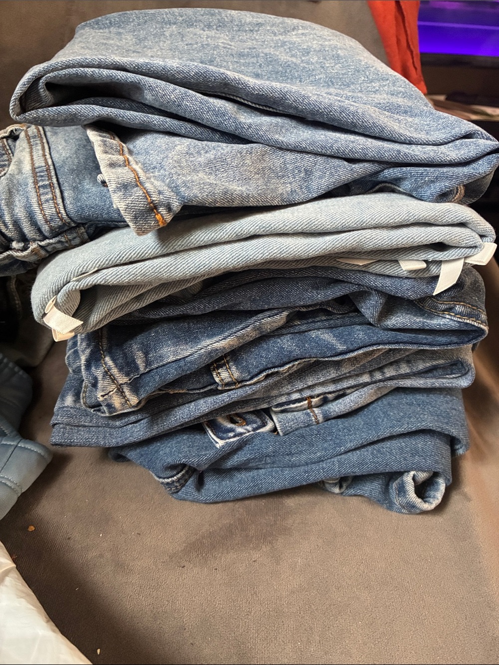 Back to School lot. Classic Girls Jeans , Light Blue Denim Jeans Size 12